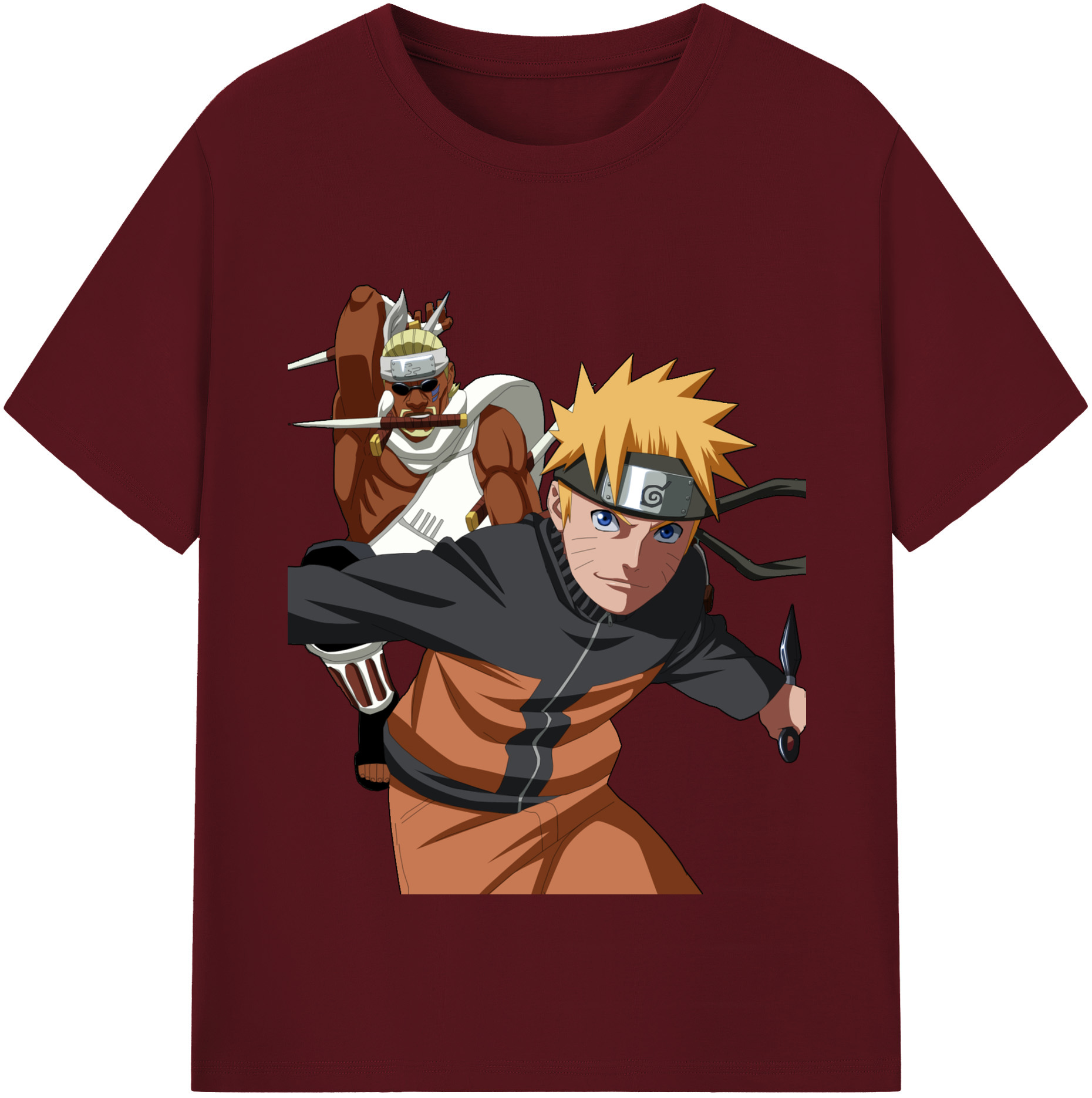 （画像用） NARUTO -ナルト- うずまき ナルト Uzumaki Naruto 綿100％半袖Tシャツ（フロントプリント）